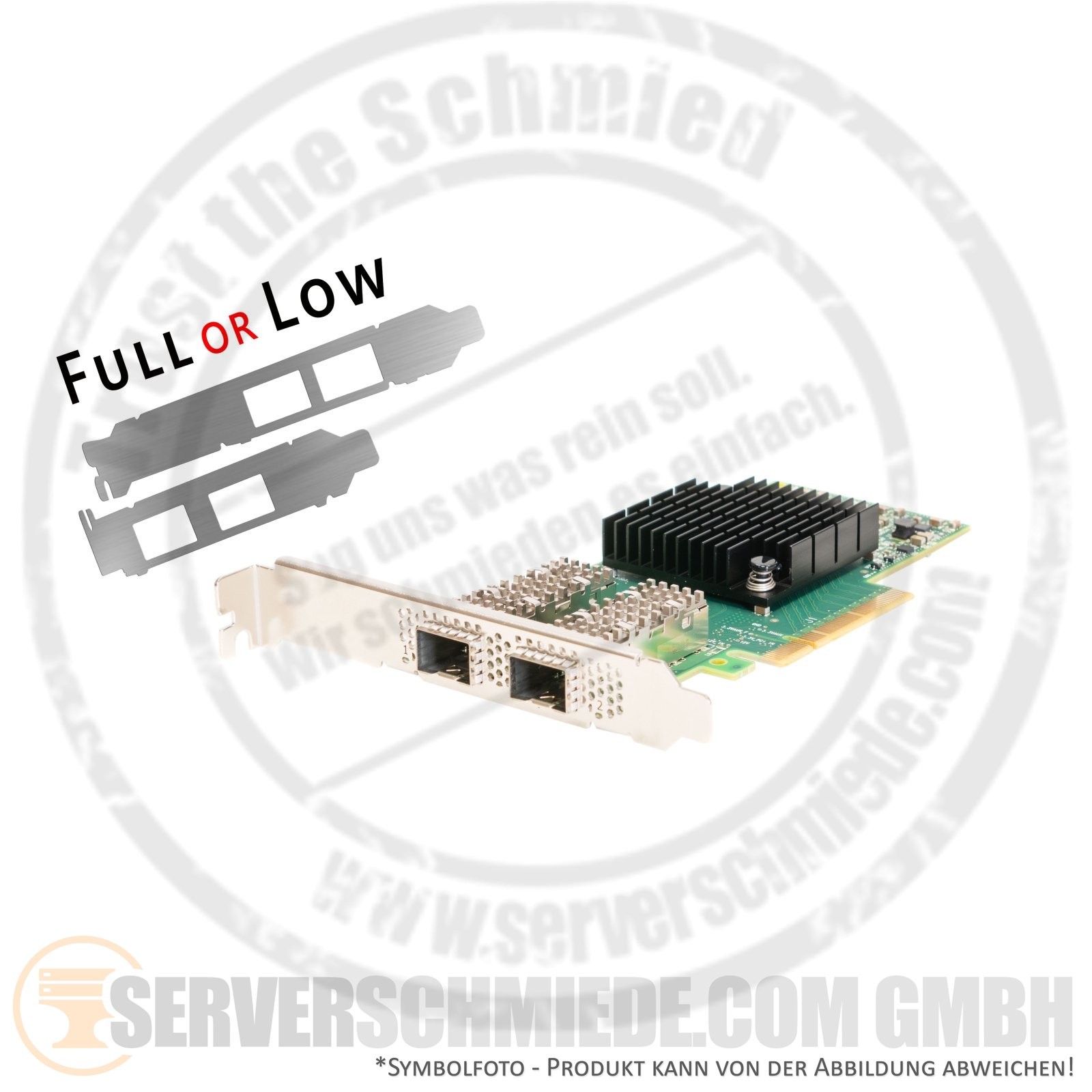Mellanox Nvidia 2x 25Gb SFP28 Network Controller PCIe x8 MCX4121A-ACAT RDMA