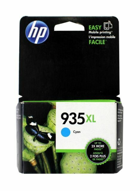New Genuine HP 935XL Cyan Ink Cartridges Officejet 6815, 6820 EXP 06/2020