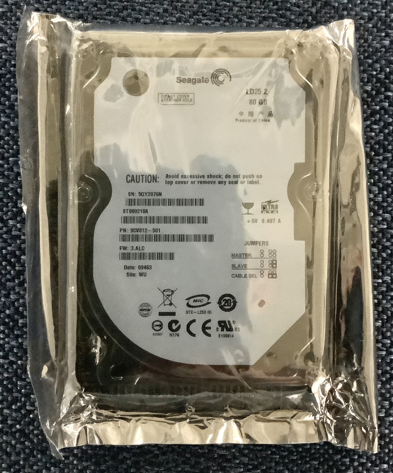 Seagate IDE LD25.2 80GB Internal HDD @ 5400 RPM 2.5" (ST980210AS)