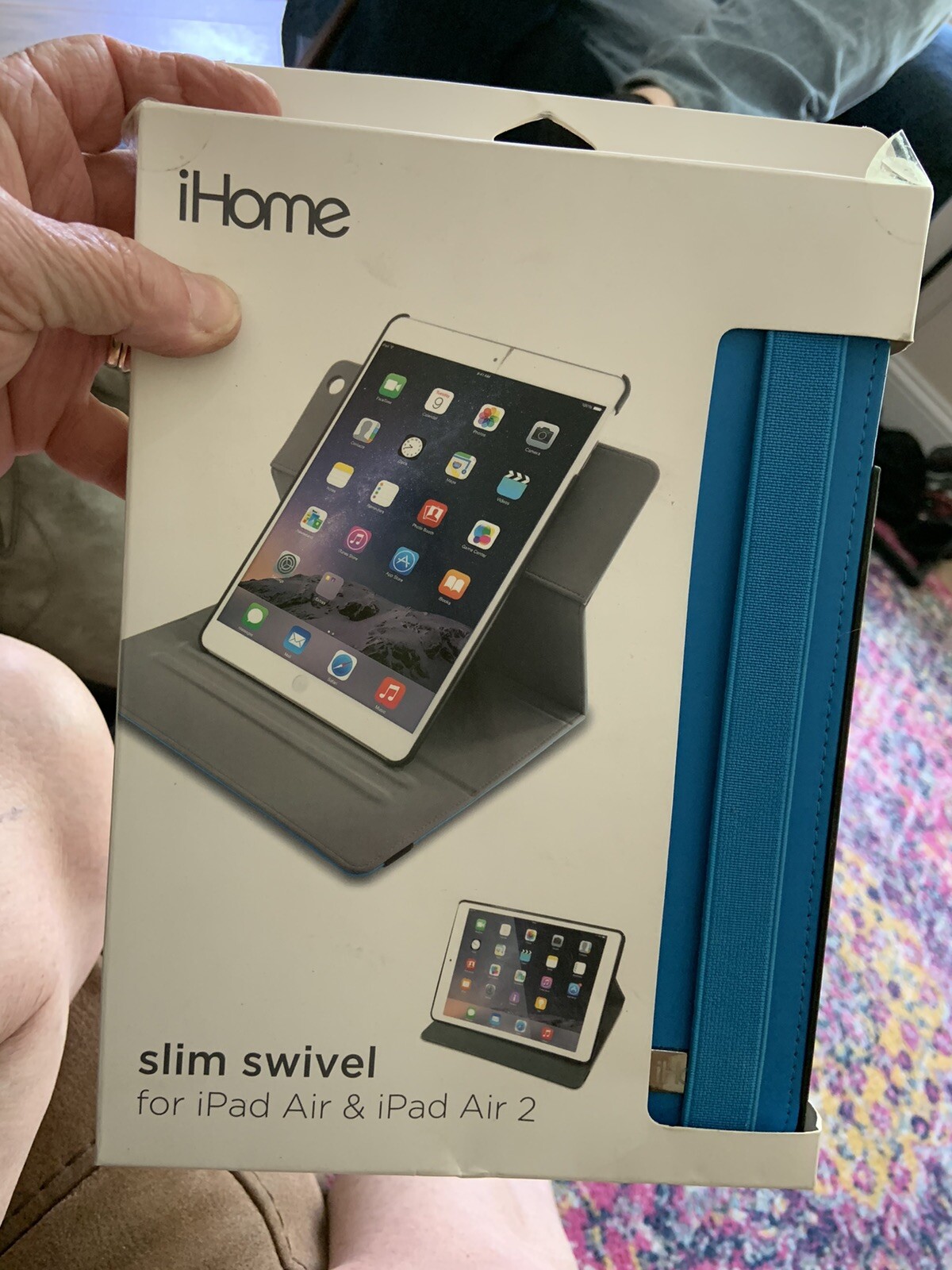 iHome Slim Swivel for iPad Air & Air 2 IH-IP1350N Blue
