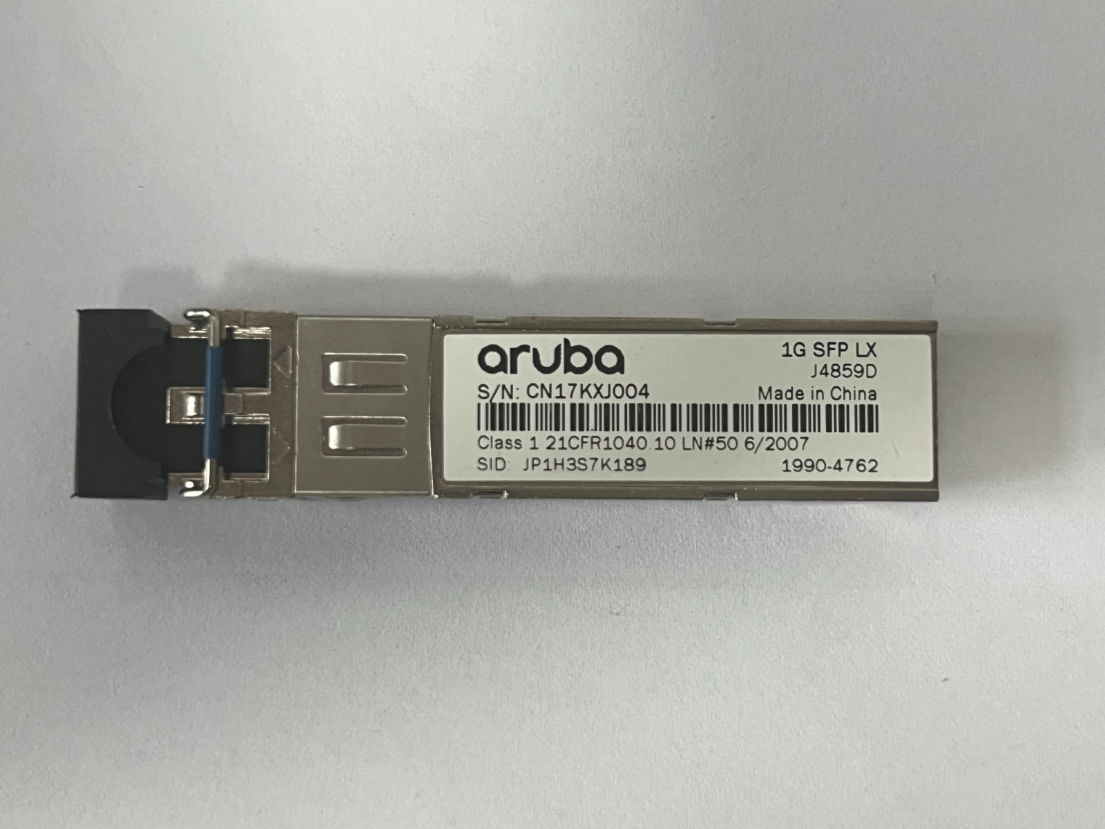 Original 1x Aruba Original J4859D 1990-4116 1G LC SFP-LX 1310nm 1990-4414 10km