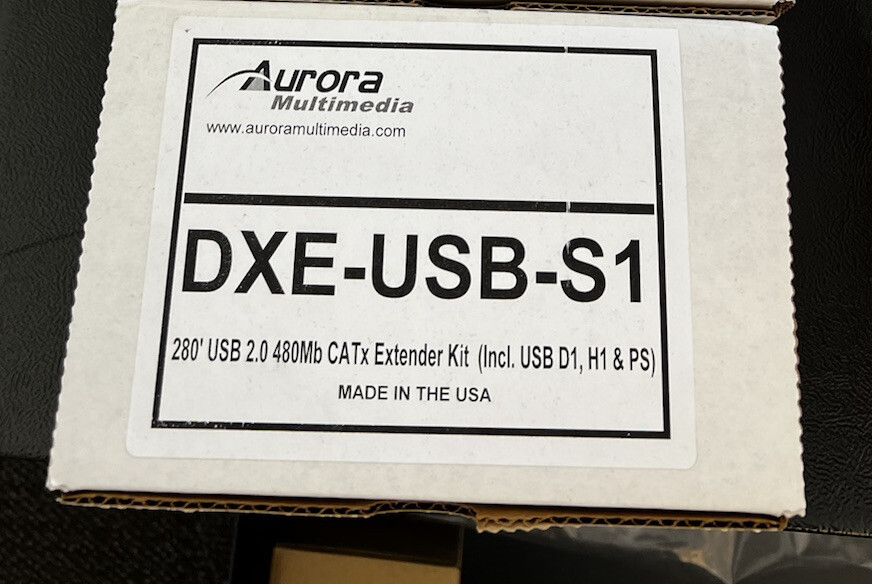 Aurora Multimedia DXE-USB-S1 - 230' USB 2.0 480Mb/s CAT6 Extender Kit #319P22S33