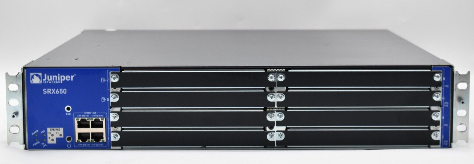 Juniper SRX650-BASE-SRE6-645AP SRX650 4-Port Service Getaway 1x PWS