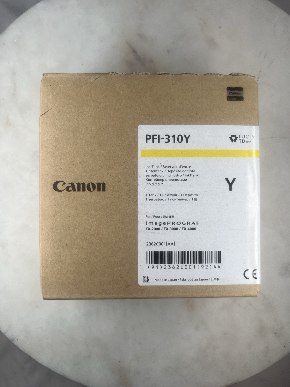 Canon PFI-310 Ink Tank 2362C001, Yellow for Canon imagePROGRAF TX-4000 Exp 2021