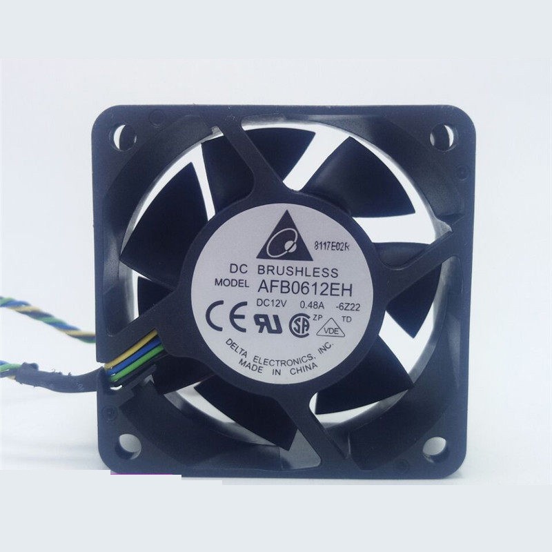 1PCS Delta AFB0612EH  6025 12V 0.48A High-Airflow Fan