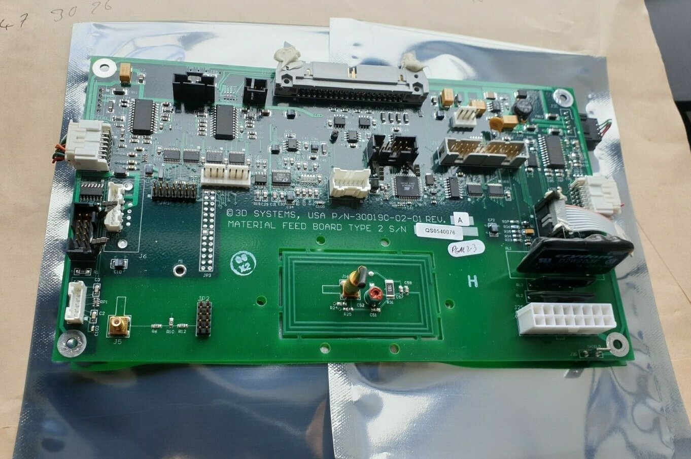 3D SYSTEMS 300190-02-01 REV A MATERIAL FEED BOARD TYPE 2 (IN7S1B3)