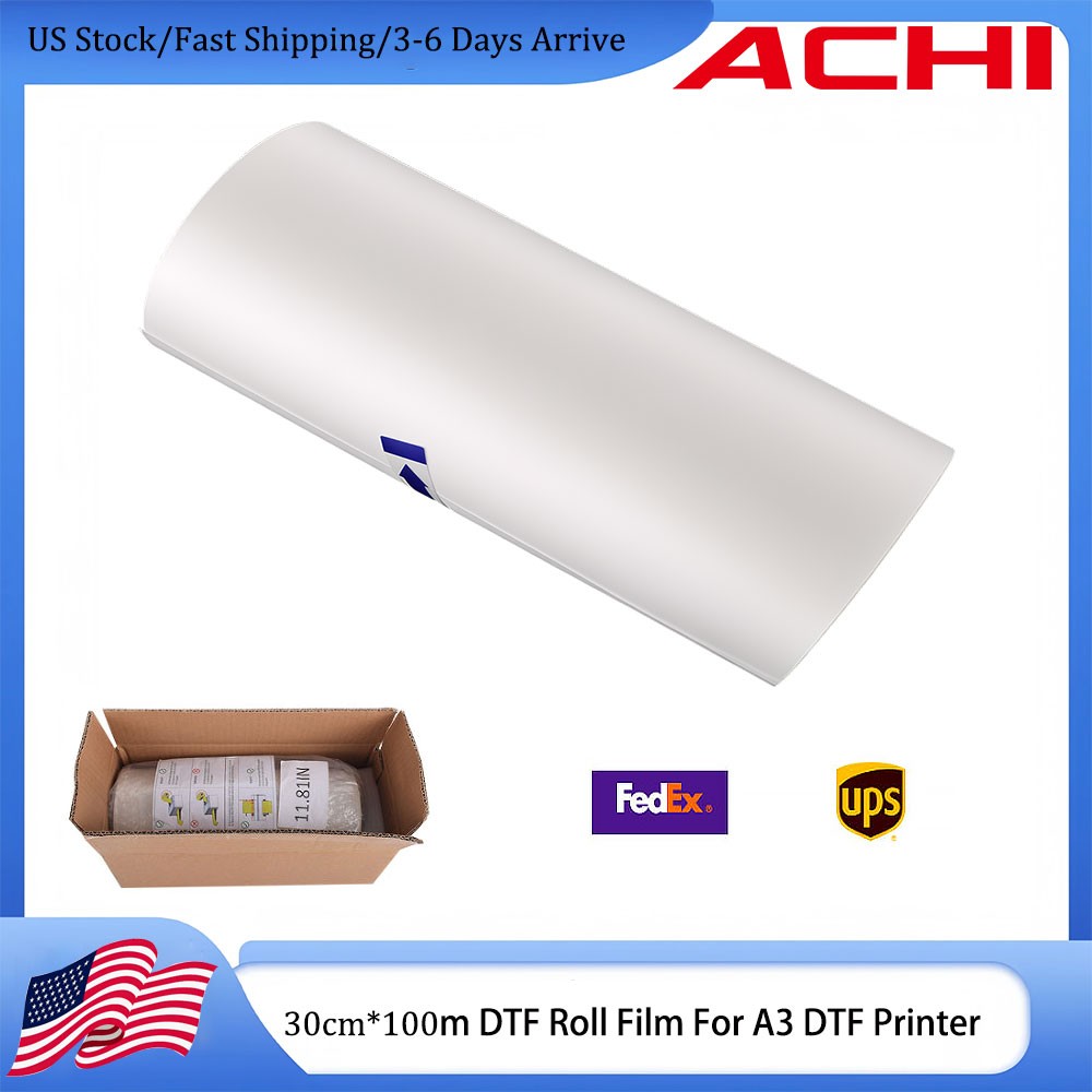 100m Roll Film DTF Transfer Film For Direct Transfer A3 DTF Printer Roll US