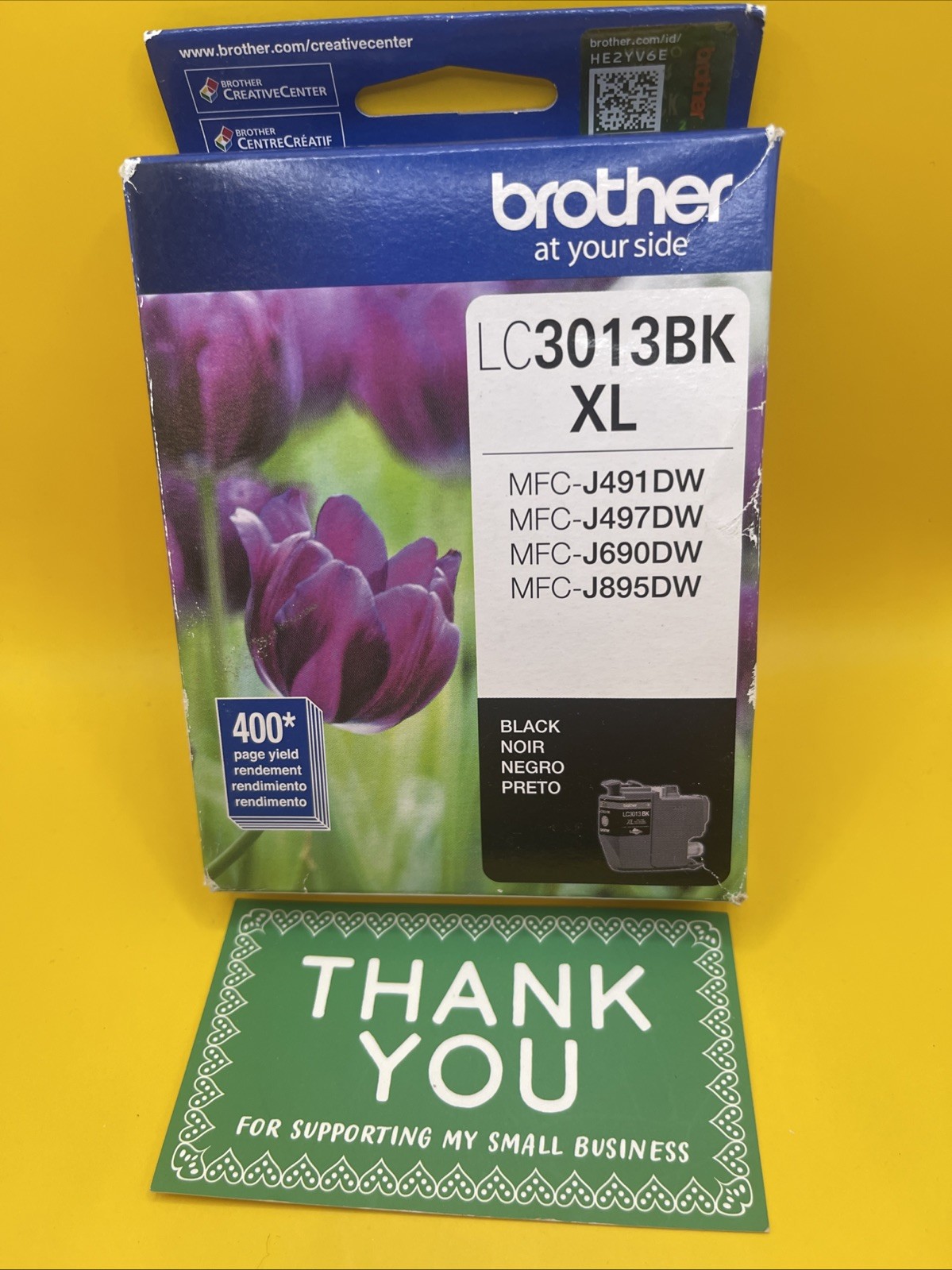 Brother LC3013BK XL Black Ink Cartridge New Exp 04/2025