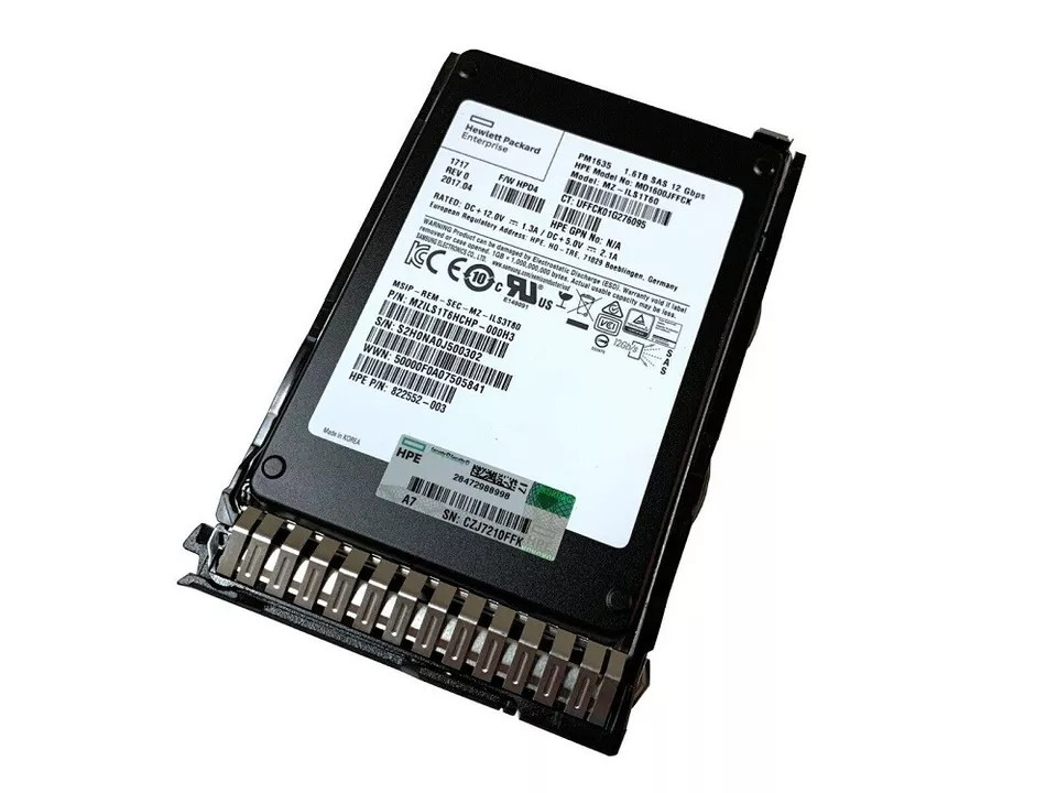 NEW HPE P49048-B21 P49746-001 2.5'' 1.6TB SAS 12G MU GEN9 GEN10 Server SSD