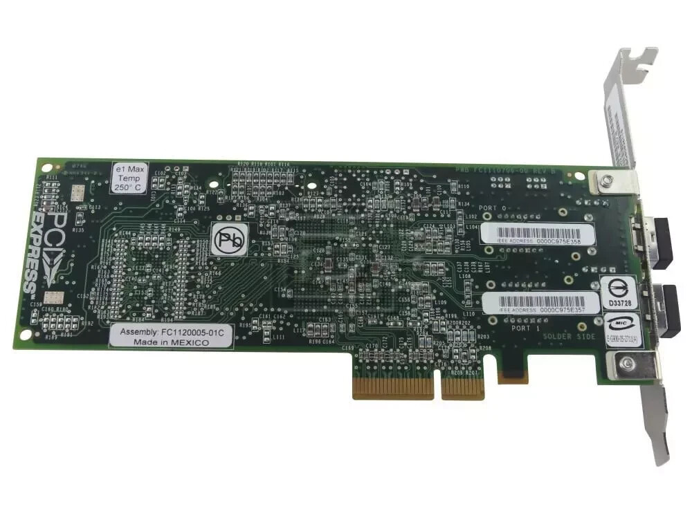 Dell Emulex JX250 / LPE11002-E / KN139 4GB Fibre Channel Dual Port PCIe HBA