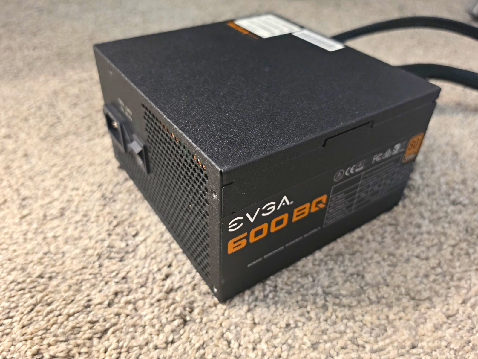 EVGA 600 BQ 600W 80+ Bronze Modular ATX PSU 24-Pin 6+2 PCIe SATA