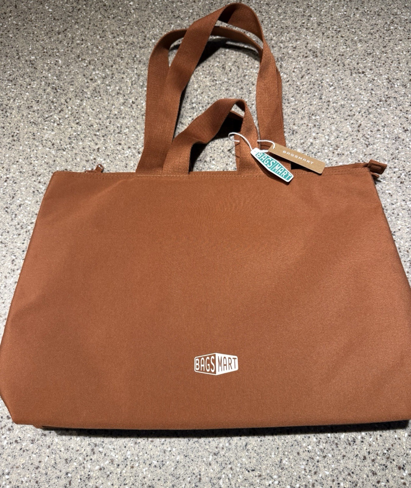 Bagsmart large laptop messenger bag Or Purse With Many Pockets 25 L brown NWT