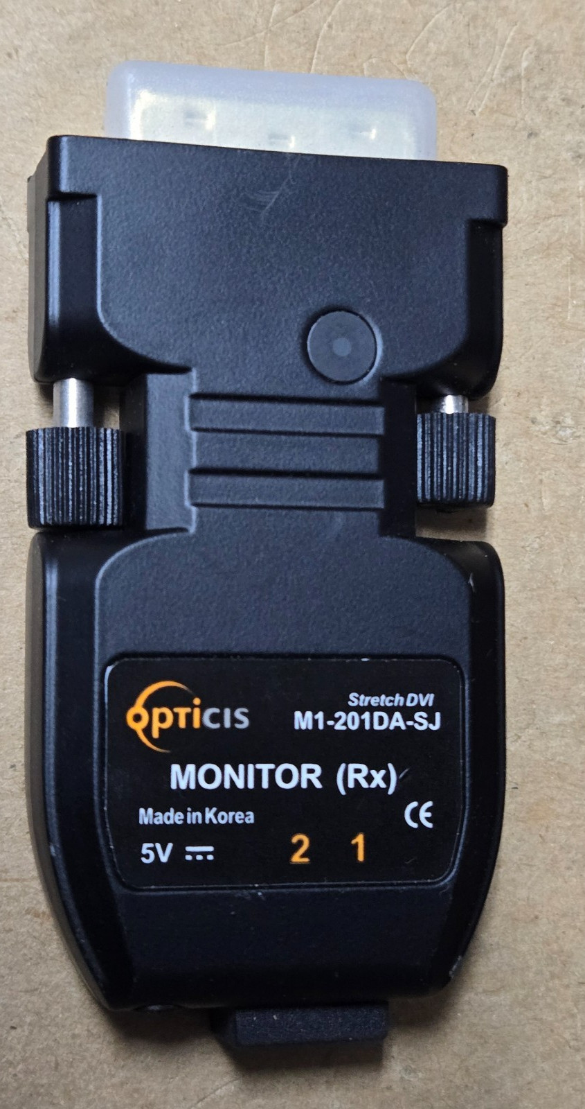 Opticis M1-201DA-SJ DVI Receiver Monitor RX Module 5V  Fiber Optic Video