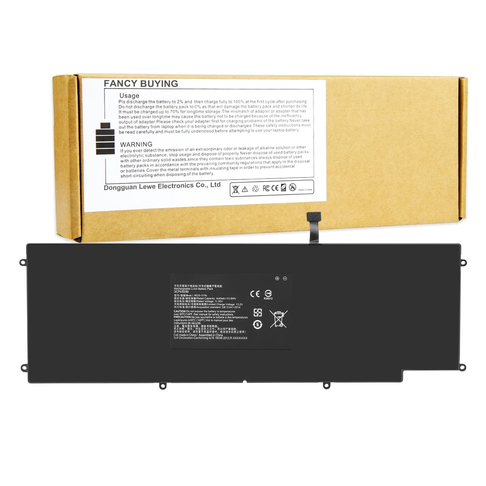 RC30-0196 RZ09-0239 Laptop Battery for Razer Blade Stealth 13.3" 2017 i7-8550u