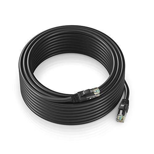 Maximm Ethernet Cable 100 ft CAT6 High Speed Internet Network 100 FT, Black 