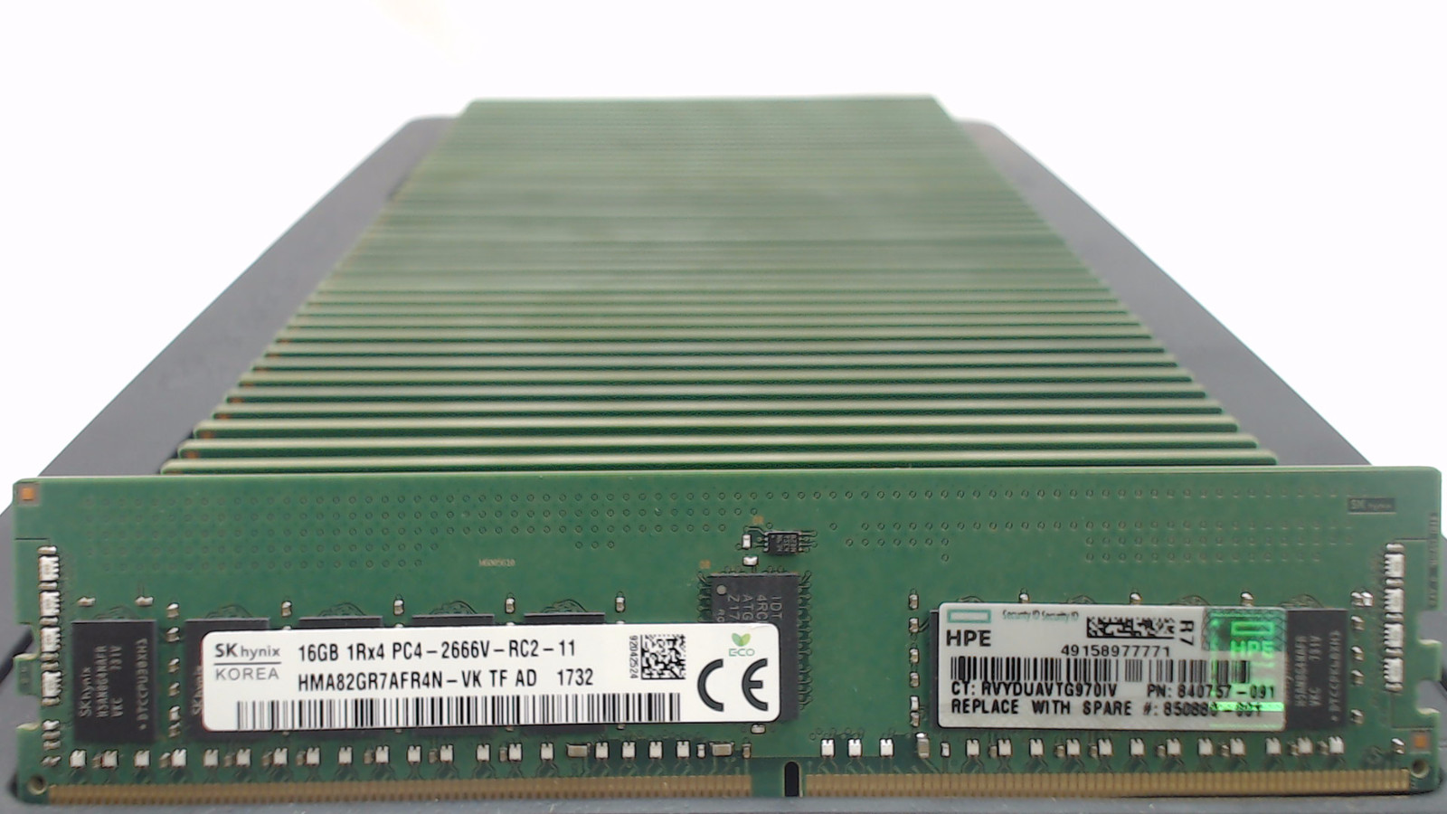 LOT 50 16GB 1Rx4 DDR4 PC42666 815098-B21 850880-001 840757-091 SERVER MEMORY RAM