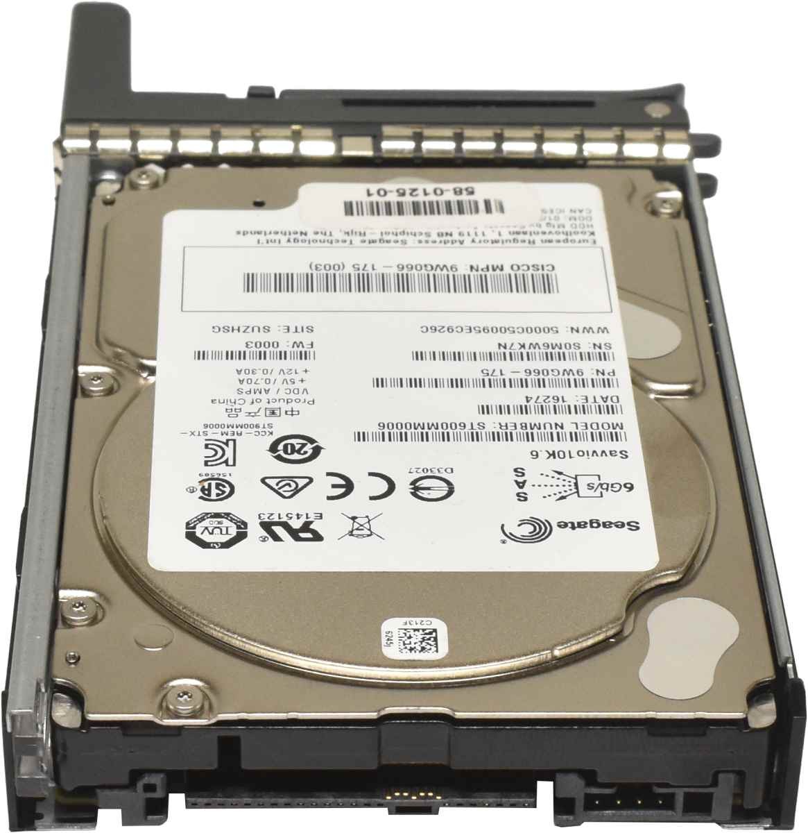 Cisco Seagate 600GB 2.5" 10K 6G SAS HDD Hard Drive ST600MM0006 CCS-HDD-600GB/SAS