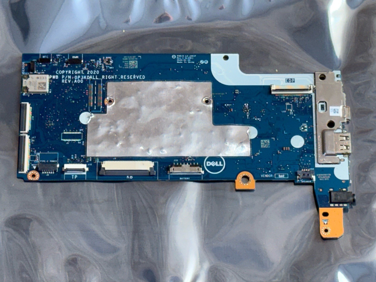 OEM DELL Chromebook 3100 2 IN 1 32G N4020 Motherboard 1DB WFCAM 0GC35 00GC35