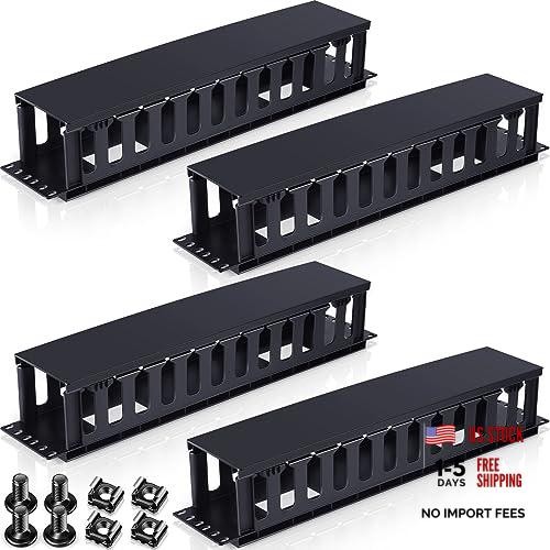 Pcs 2u 19 Inch Horizontal Cable Management Panel, 12 Slot 8