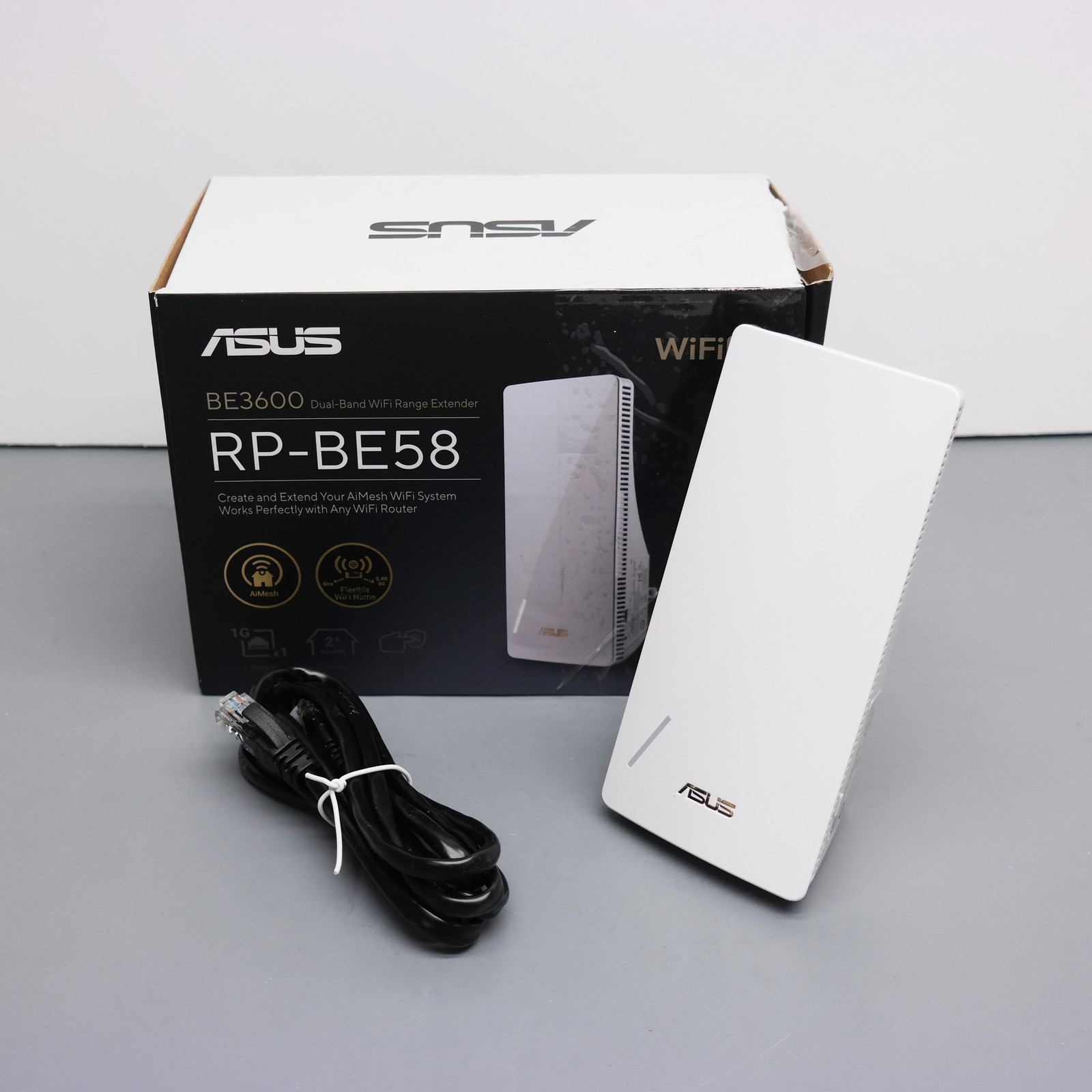 ASUS RP-BE58 BE3600 Wi-Fi 7 AiMesh Range Extender White
