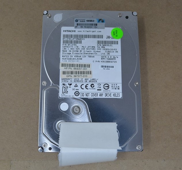 Hitachi HUA722010CLA330 0F13701 Hard Drive 1TB SATA 3.5"