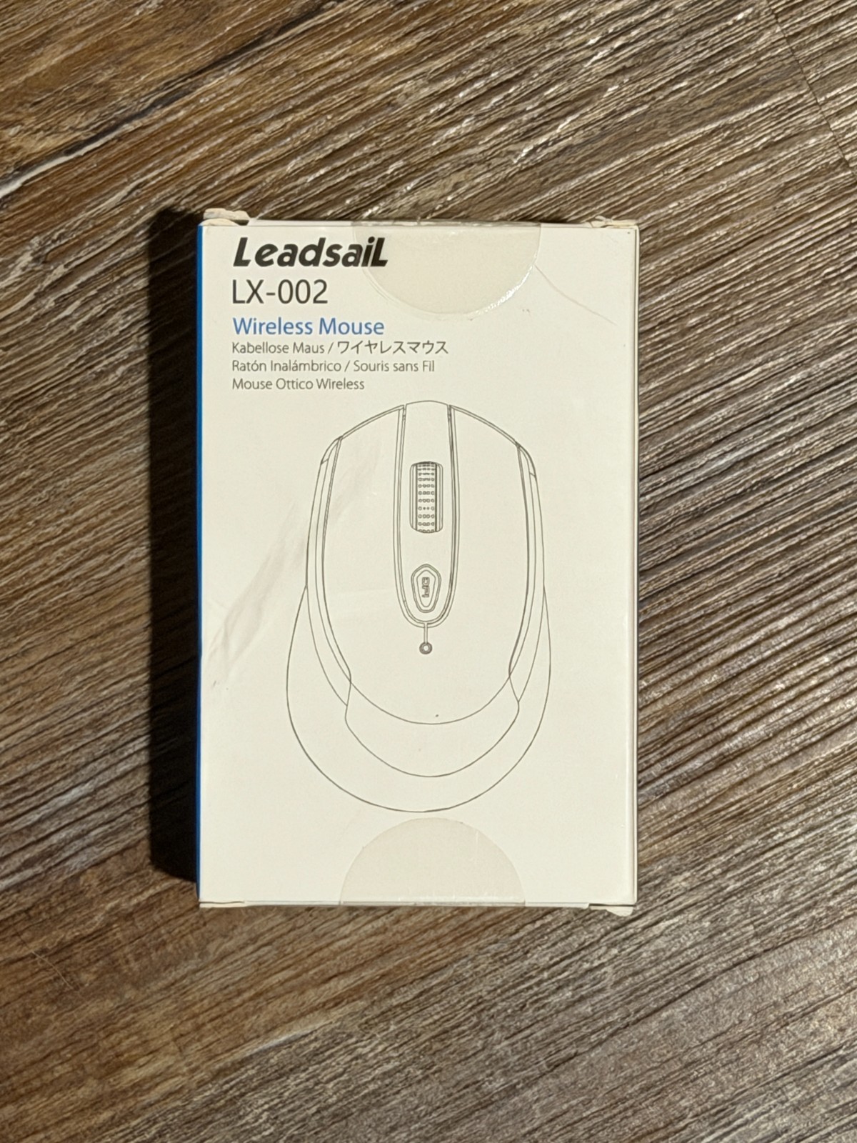 Leadsail LX-002 Gray Wireless 2.4g Cordless Optical Mouse Desktop Laptop Macbook