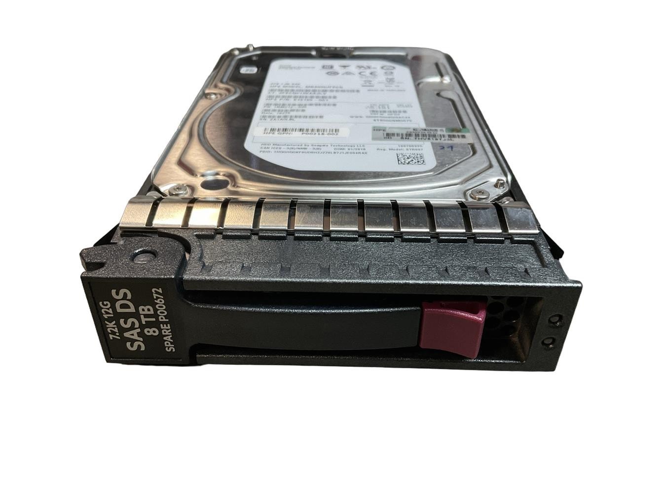 P00672-001 NEW HP 8TB 12G SAS 7.2K 3.5" HDD w/Caddy P00672, P00218-002