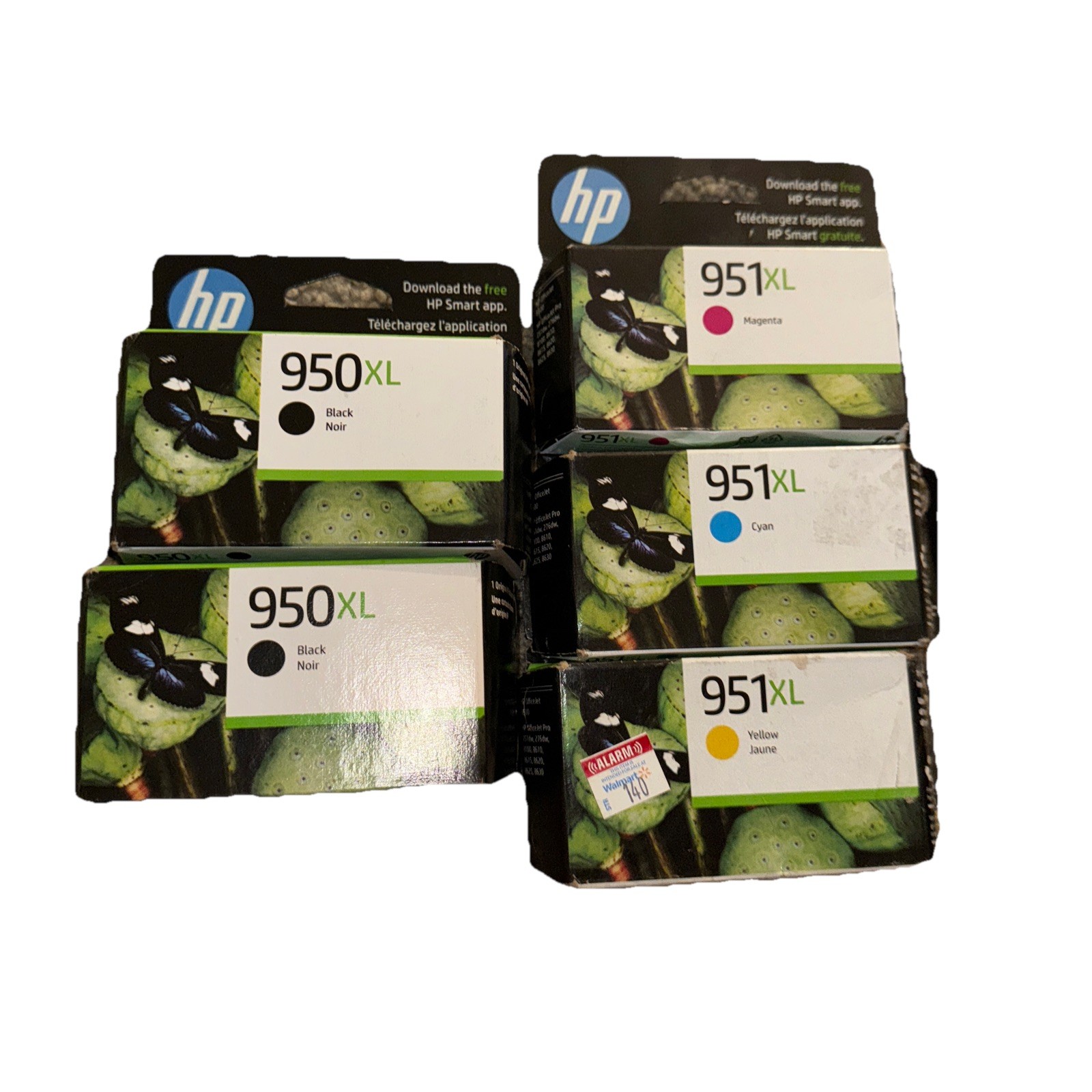 5 PACK HP 950XL 951xl black color INK set Cyan Yellow Magenta 950 951 XL 2024-26