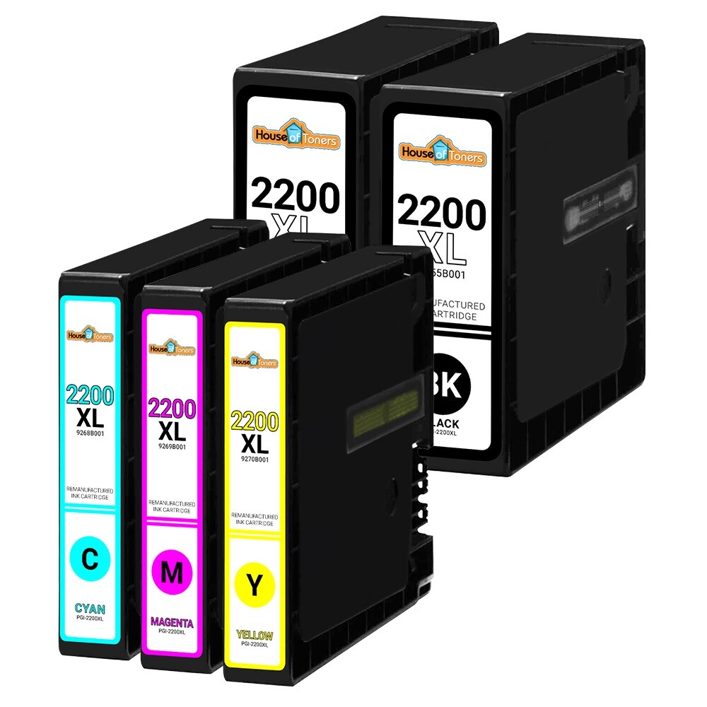 5PK PGI-2200XL PGI2200XL Ink Cartridges for Canon Maxify MB5120 MB5320 MB5420