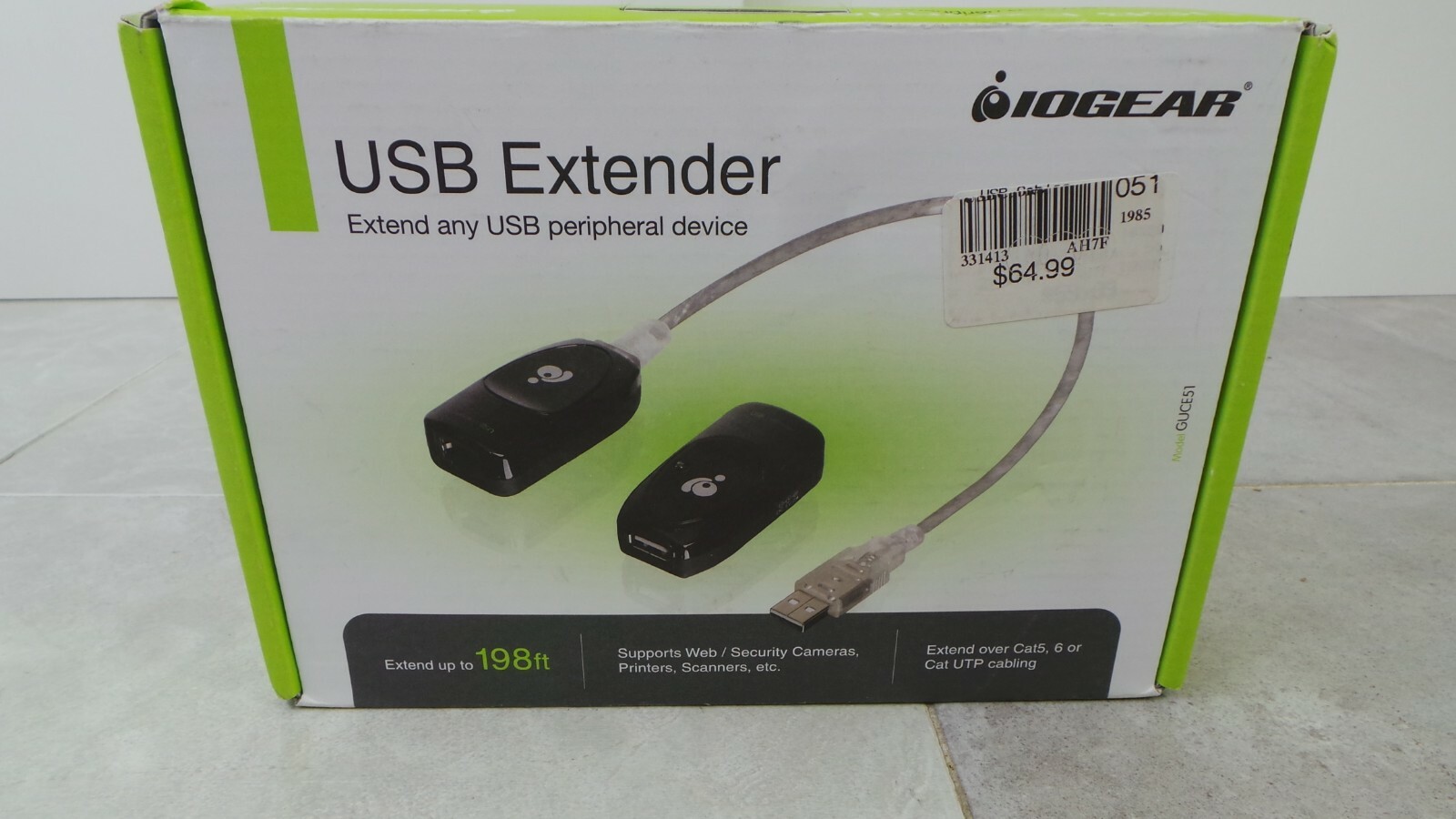 IOGEAR GUCE51 USB Extender Kit 198 FT (G120600-1 R BY-7F)