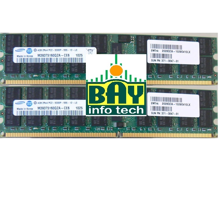 X6322A 2:371-3847 540-7600 8GB Memory Original Sun Servers Fire & DA Storage