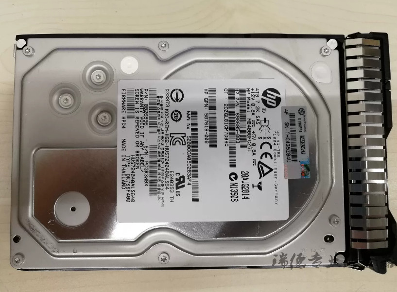 HP 4TB 3.5" Hard Drive 695510-B21 SAS 7.2K 6GB MDL HDD 695842-001-