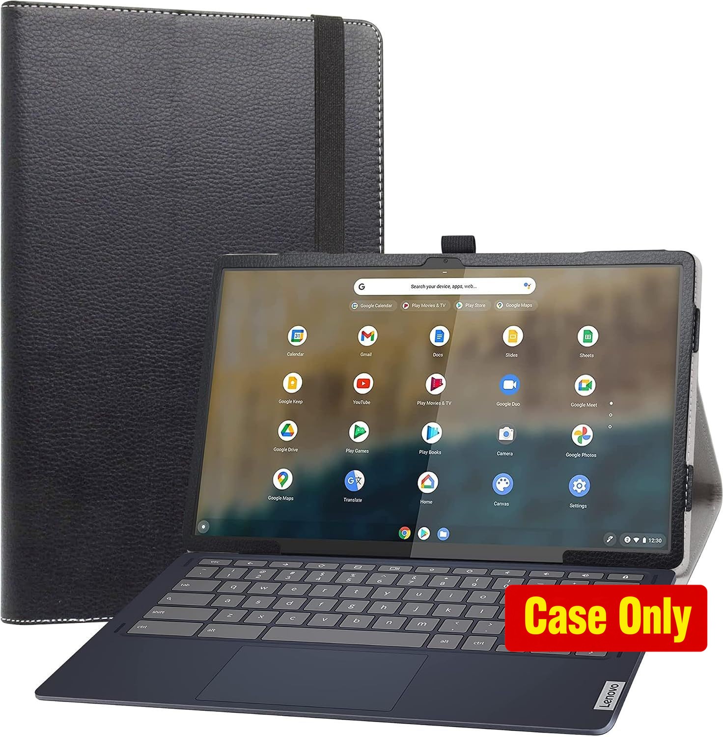 Case for Lenovo Ideapad Duet 5 Chromebook 13.3", Slim Folding Stand PU Leather C