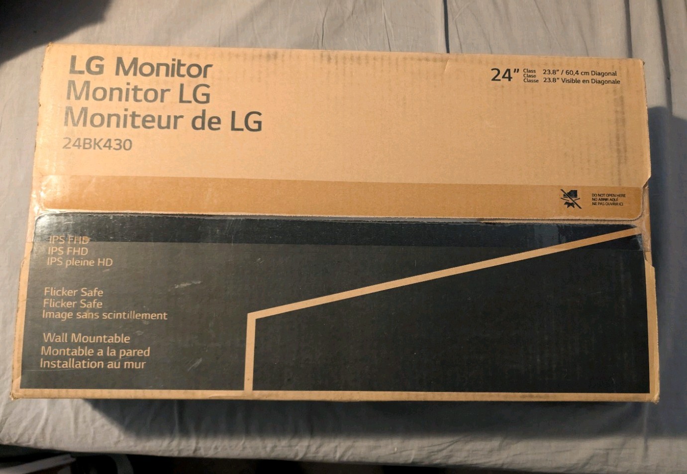 LG 24BK430 24" IPS Monitor 1920x1080 16:9 Flicker Safe Wall Mountable
