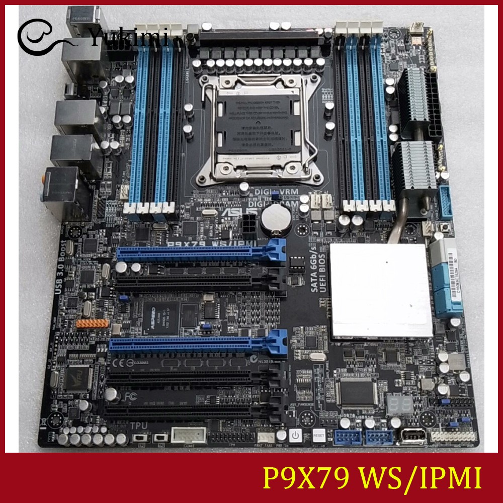 FOR ASUS P9X79 WS/IPMI DDR3*8 LGA2011 128GB Ｍotherboard Test OK