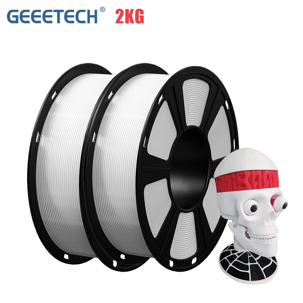 2/5/10kg PETG White GEEETECH 3D Printer PETG Filament 1.75mm 1kg/Rol Strong