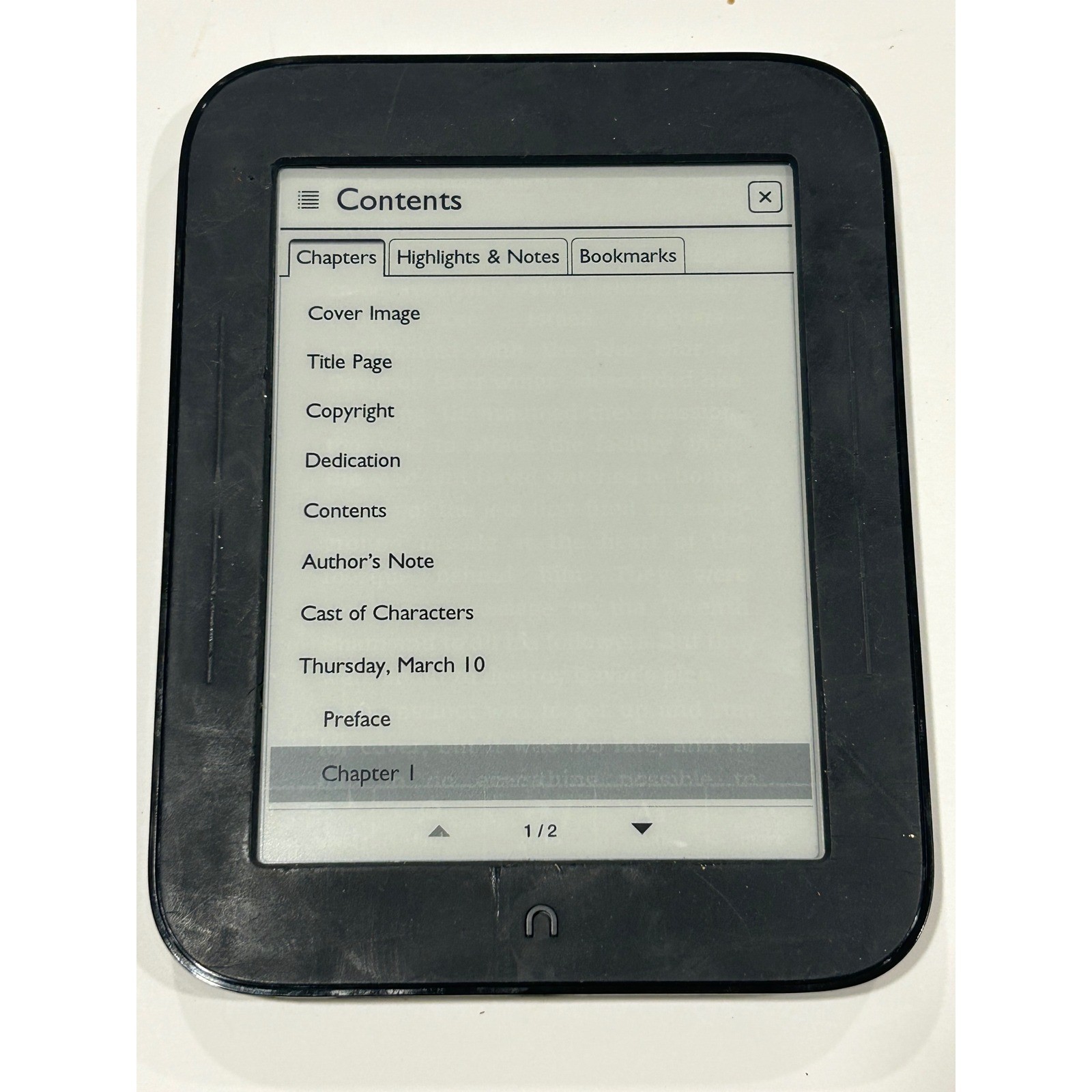 Barnes & Noble Nook Simple Touch 6in 2GB Black BNRV300 E-Ink eReader WiFi