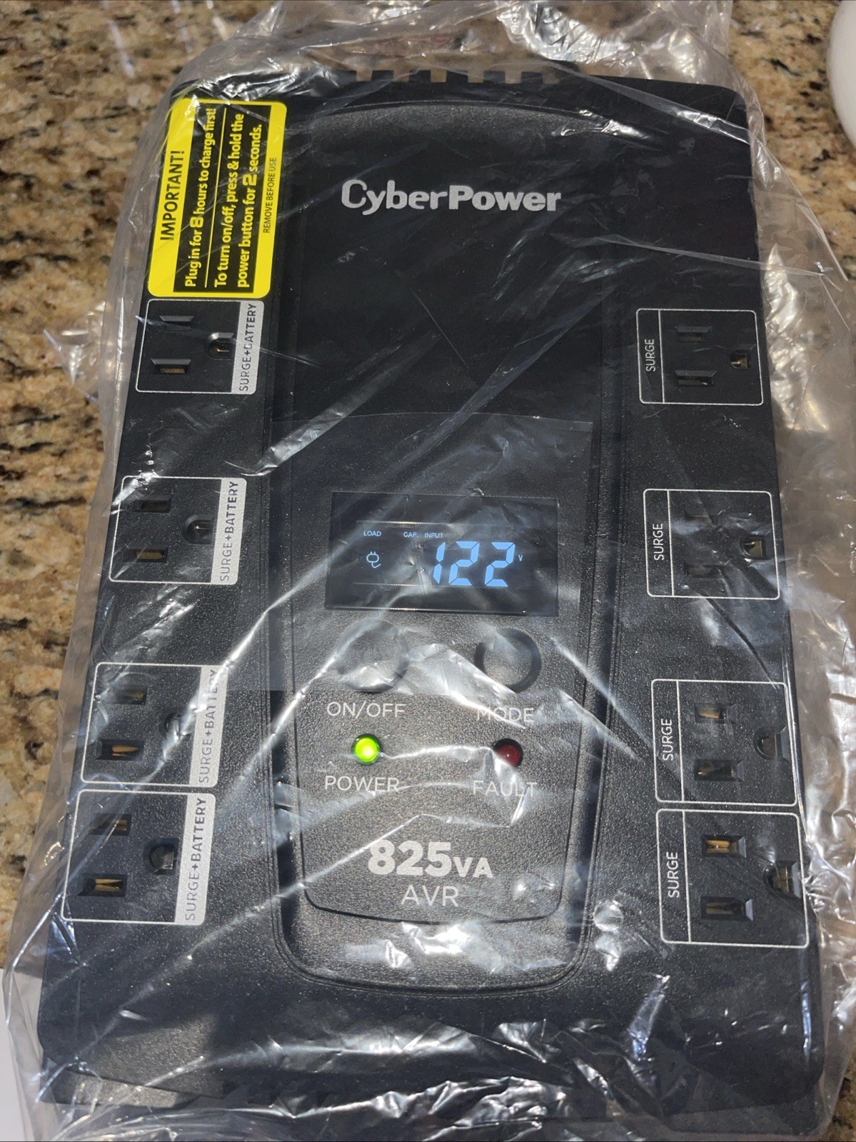 NEW CyberPower CP685AVRLCD Intelligent LCD UPS Systems 685VA/390W,8 Outlets, AVR