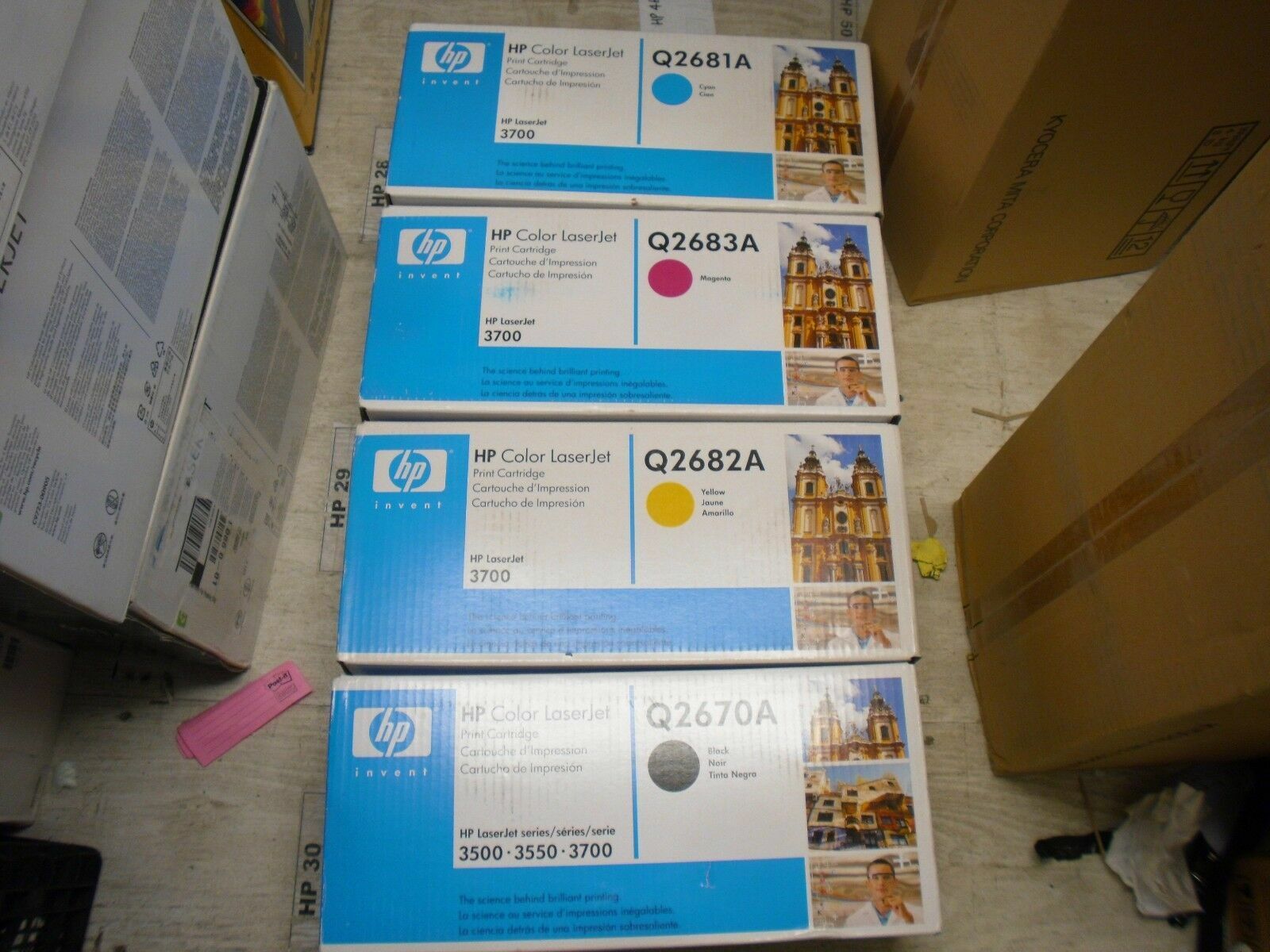  4PK  HP LaserJet 3700 Printer Toner Q2670A Q2681A Q2682A Q2683A 311A