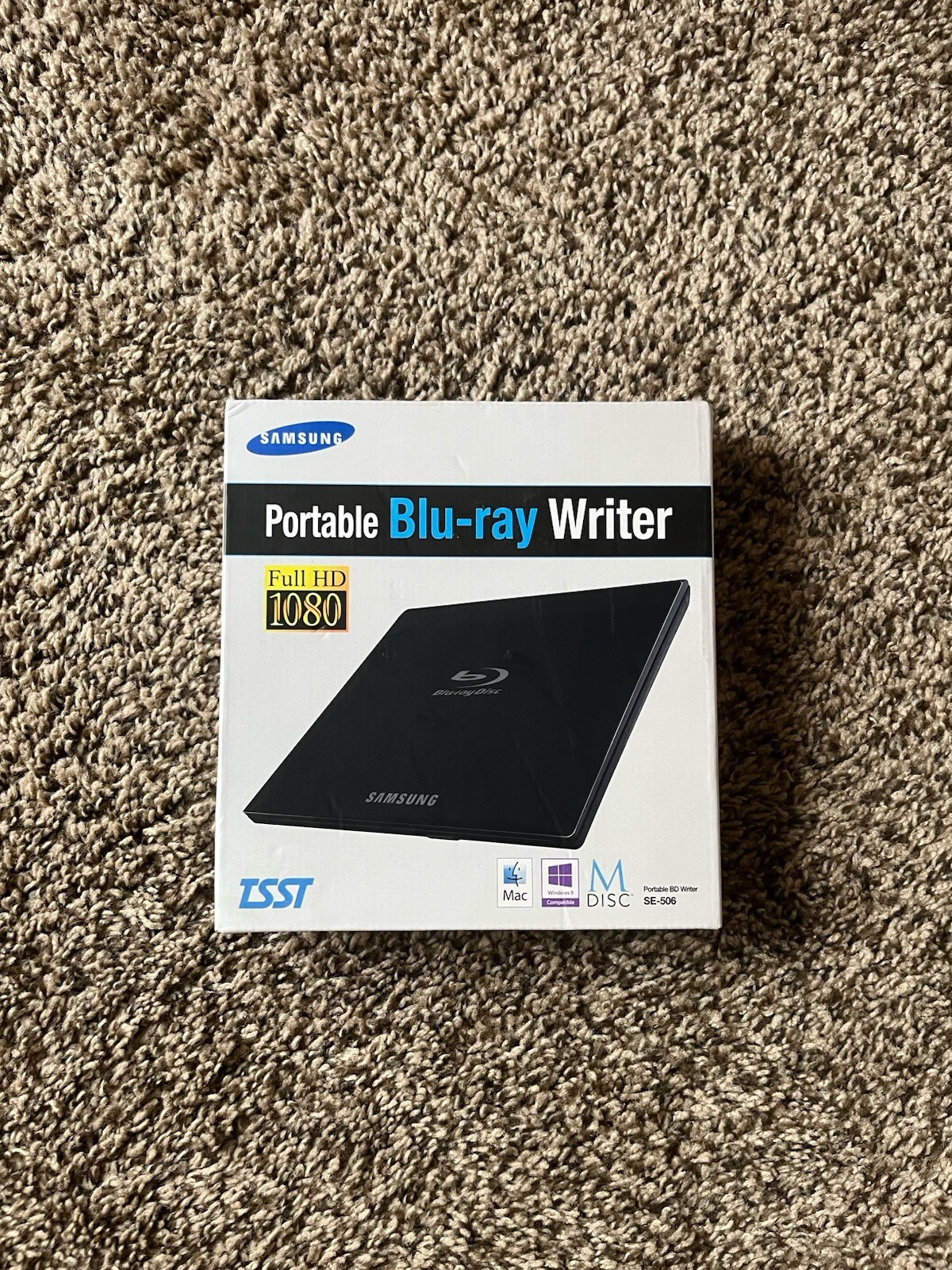 Samsung Portable External USB Blu-Ray Writer Reader DVD Drive SE-506 NEW IN BOX