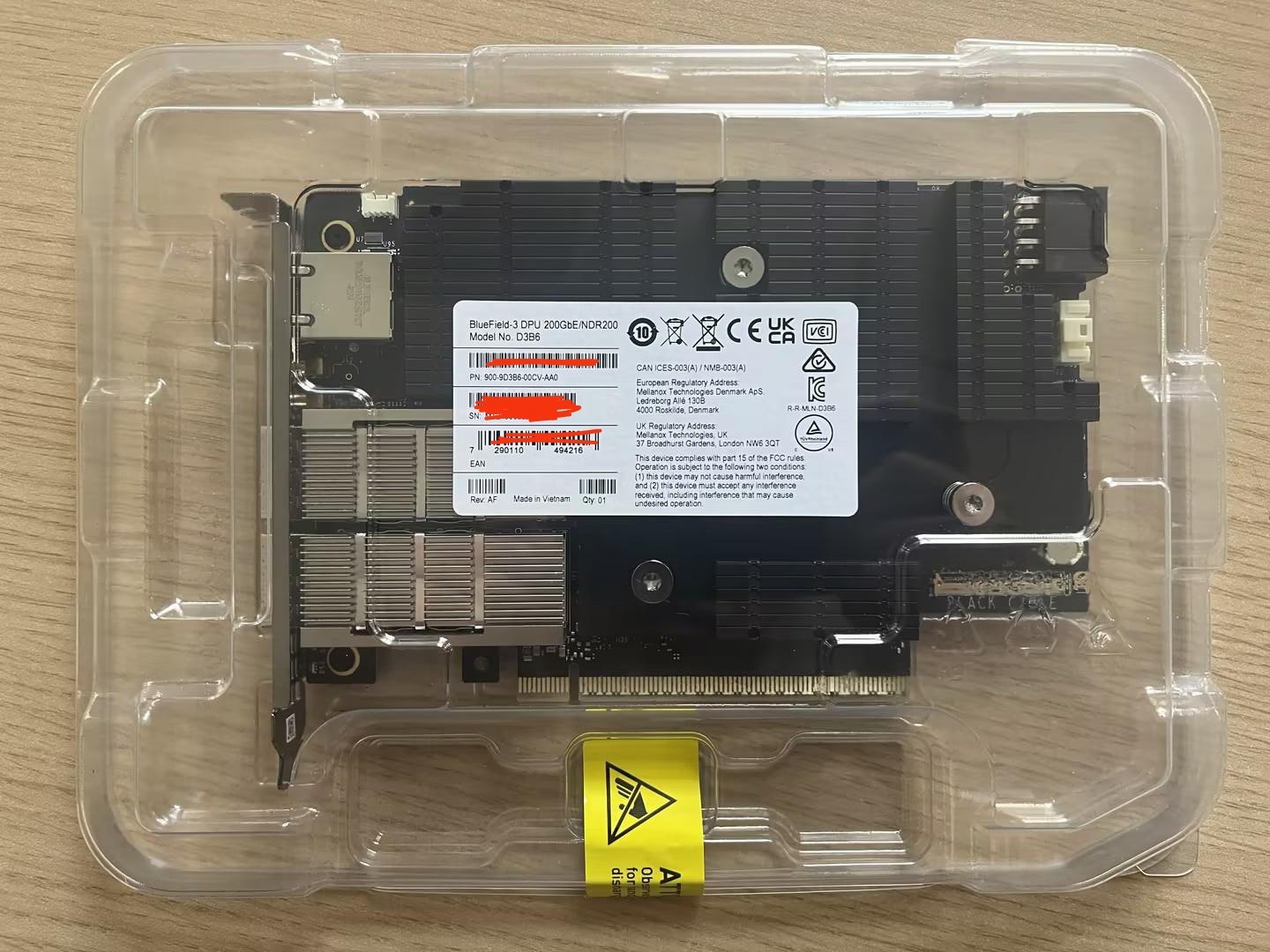 1pcs NEW 900-9D3B6-00CV-AA0 NVIDIA Bluefield-3 DPU 200GbE/NDR200 