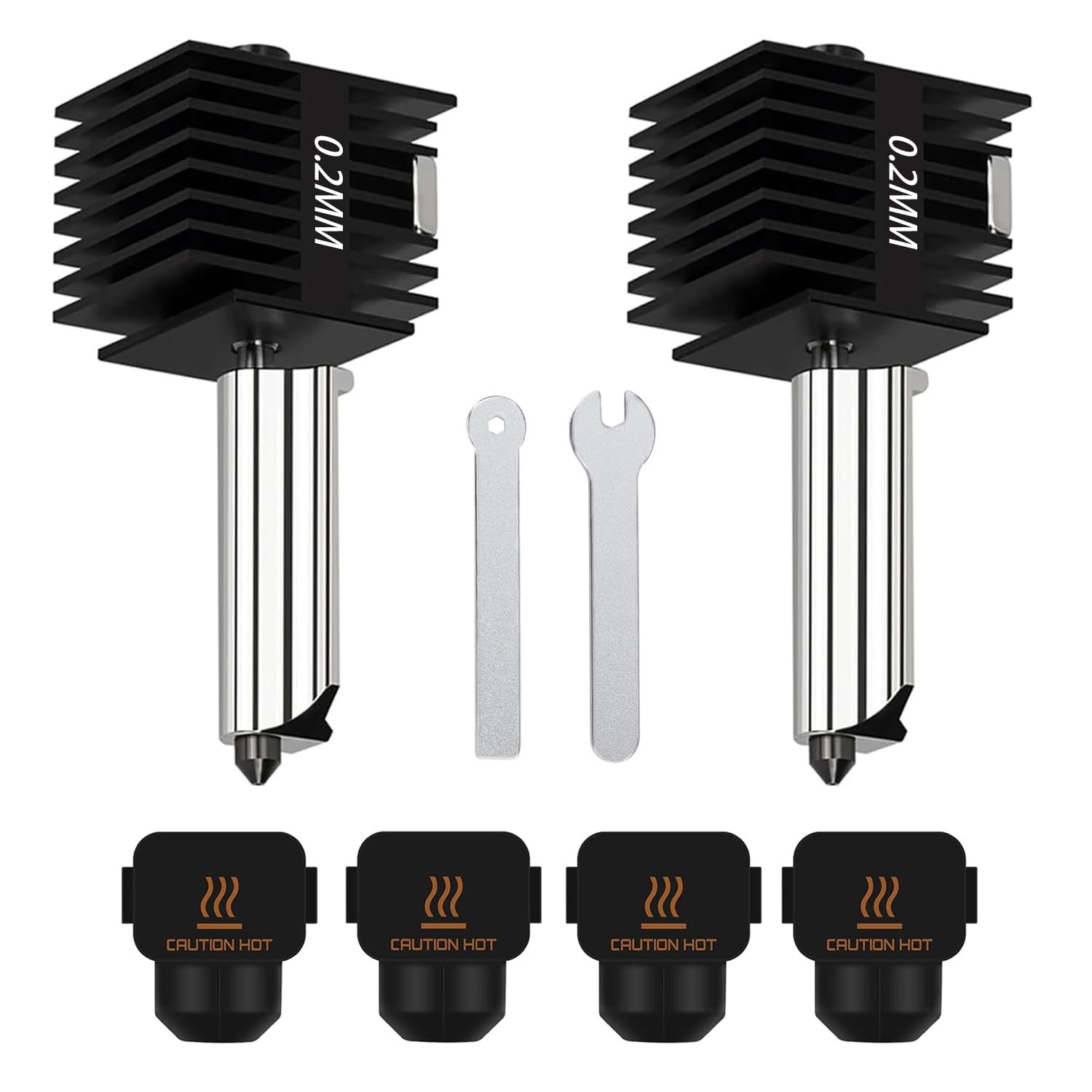 HzdaDeve 2 Pack 0.2MM A1 Mini/A1 Hotend Print Head Hot End Kit Extruder...