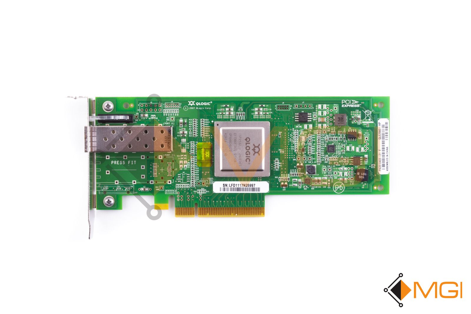 HP STORAGEWORKS 81Q PCI E FC HBA ADAPTER HI PROFILE // 584776-001 // 489190-001