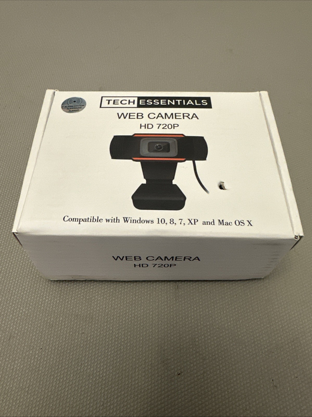TECH ESSENTIALS HD 720P USB Computer Webcam Black