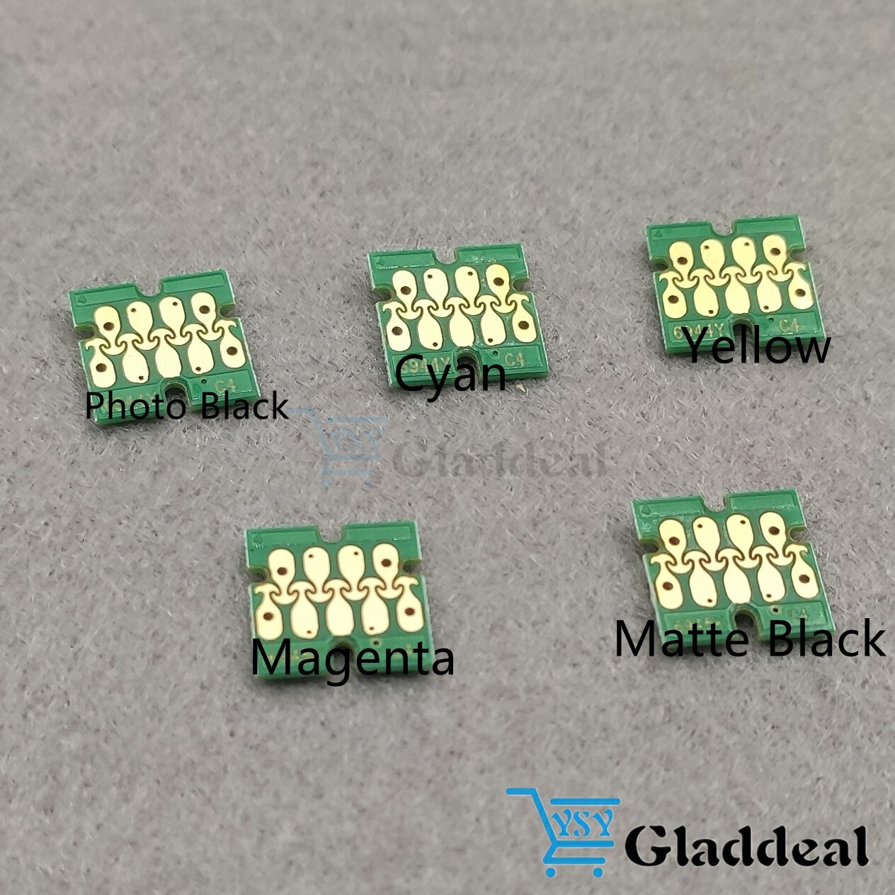 5 PC for t3000 t5000 t7000 t3270 t5270 t7270 colors one time cartridge chip