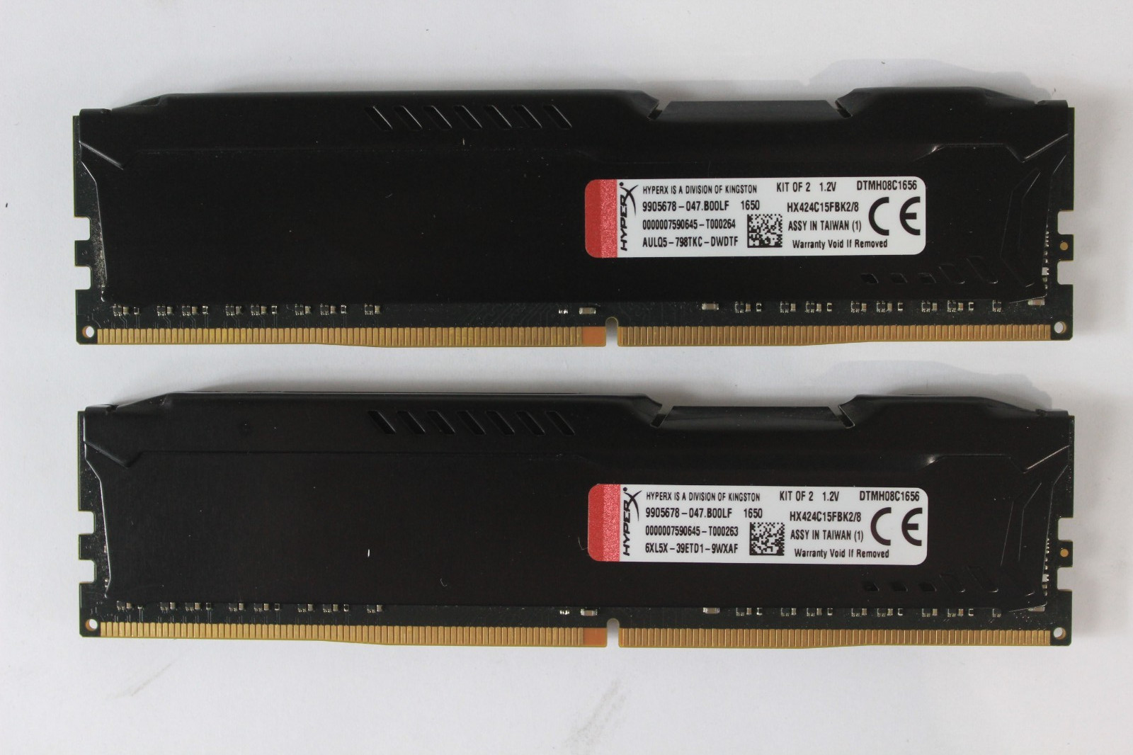 Kingston HyperX Fury 8GB (2x4GB) DDR4 Desktop RAM 2400MHz CL15 HX424C15FBK2/8