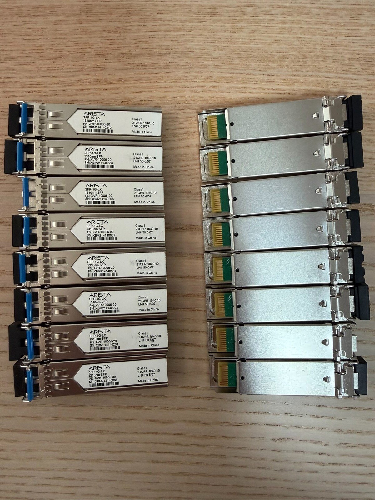 1PC Arista SFP-1G-LX XVR-00006-02 1000BASE-LX LC 10km Over SMF Transceiver
