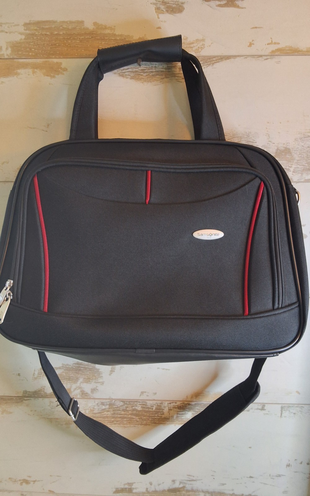 Samsonite Padded Expandable Black Laptop Business Carry On NEVER USED