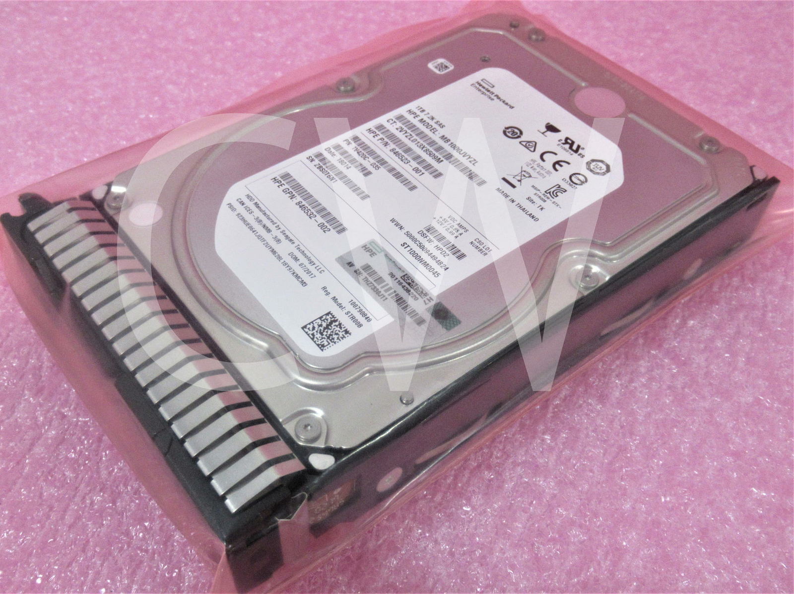 846524-B21 846523-001 HPE 1TB 7.2K RPM 12Gbps 3.5" SAS HDD Hard Drive W/Caddy
