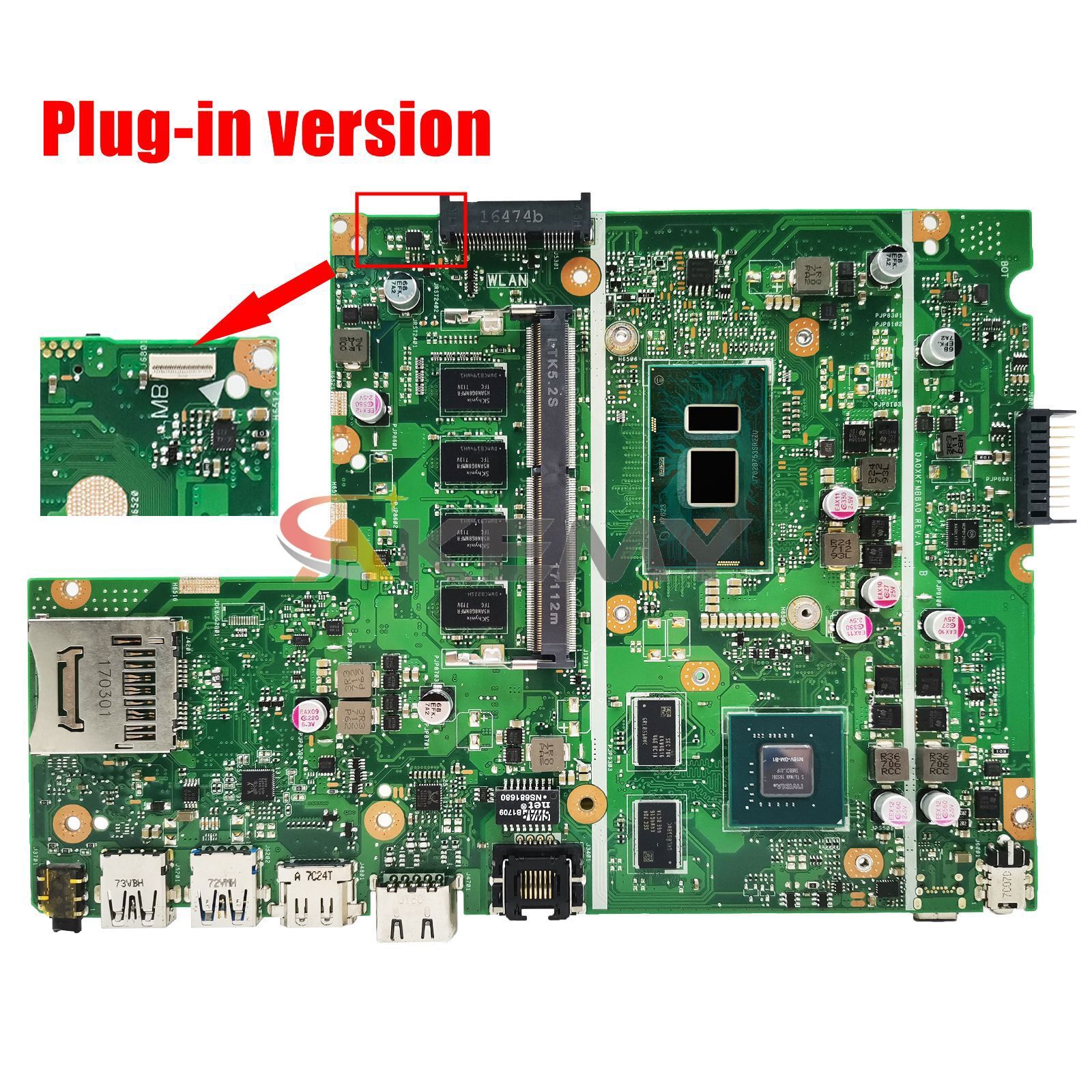 X541UVK For ASUS X541U F541U A541U X541UJ X541UV Motherboard I3 I5 I7 0G/4G/8G